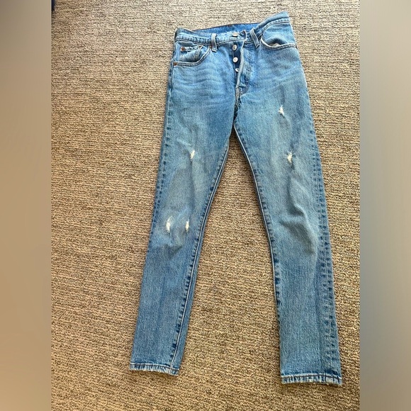 Levi 501 Blue Jeans size 24